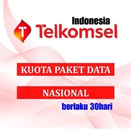 Paket data internet Nasional Telkomsel Indonesia - 30hari