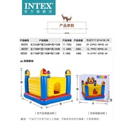 INTEX Trampoline with Safety Net for Children, Foldable Inflatable Indoor Bounce Castle Toy for Home