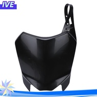 IVEYOPH Dirt Bike Number Plate, Black Front Mount Front Number Plate, Durable Plastic Pit Bike Front