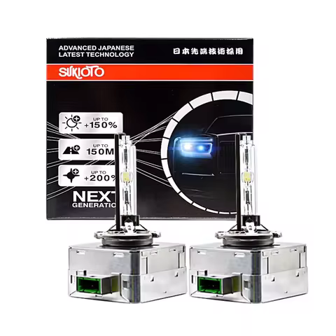 2 PCS SUKIOTO GENUINE JAPAN DESIGN D1S 4300K XENON D3S 6000K HID D2S 55W SUPER BLACK SUKIOTO MUGEN V