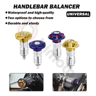 Universal Motorcycle Handle Balancer Titanium/Gold CNC Alloy Handle Bar End Balancer Y15 LC135 NVX15