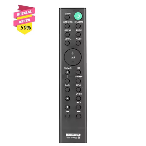 RMT-AH412U Remote Control For Sony AV System HT-S20R HT-S40R HT-S500RF HT-S700RF SS-S20R SS-S40R SS-