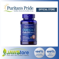 Puritan's Pride Omega-3 Fish Oil 1000 mg / 100 Softgels (300 mg Active Omega-3)