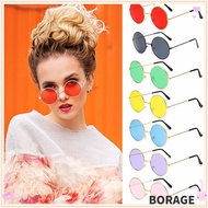 BORAG Metal Sunglasses Fashion Party Disco Circle Glasses