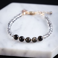 黑髮晶黑曜石手鍊
