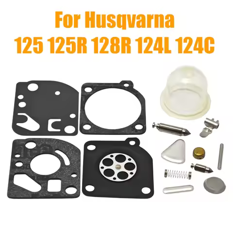 Carburetor Diaphragm Gasket Rebuild Repair Kit for Husqvarna 125 125R 128R 124L 124C 125C 125E 128CD
