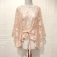 CARDIGAN BROKAT CROP OUTER BRUKAT CAPE KONDANGAN PESTA BAJU BROKLAT SERAGAM BRIDESMAID OUTFIT ATASAN