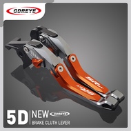 AHGBW รถจักรยานยนต์ Aprilia SR GT 200 2022 SR GT 200 2023 5D อะลูมิเนียมคลัตช์เบรกพับได้ CNC QDCHU