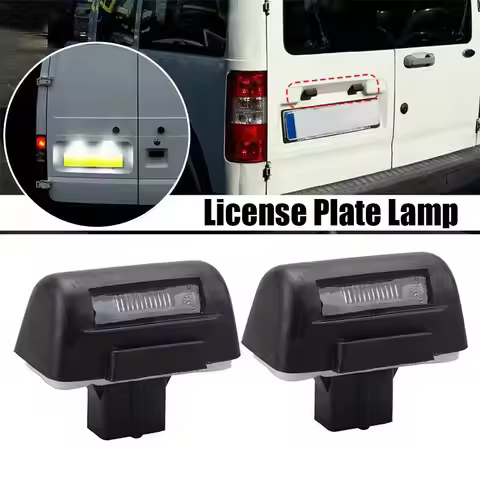 2Pc Rear Number Plate Lamp For Ford Transit MK6 MK7 1985-2013 For Ford Transit Connect 2002-2013 LED