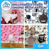 3d wall paper with elegant motif / Bedroom wall paper with character motif, size 45cm X 8m