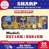 (ORIGINAL FACTORY) ES718X / ES818X SHARP WASHING MACHINE PCB BOARD (CONTROL BOARD / PCB BOARD) PANEL
