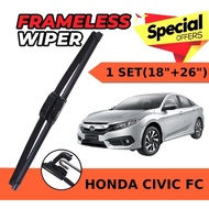 NEW CAR WIPER  Honda Civic FC FC1 FC6 WIPER 1SET (18"+26") WIPER CIVIC FC