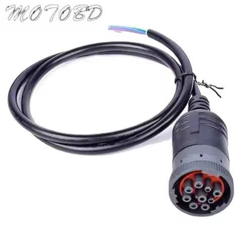 1M Cable, J1939 (9pin) To Open End, 6ft, 9pins Wired, Female for Cummins Truck Diesel Engine Convert