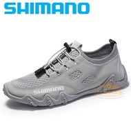 2021ใหม่ Shimano รองเท้าปั่นจักรยานกลางแจ้ง MTB รองเท้าปั่นจักรยาน Breathable SHIMANO รองเท้าตกปลาเดินป่ารองเท้ากันลื่นรองเท้าหนังแกะ