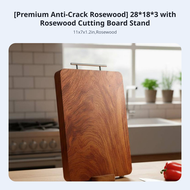 Rectangular Rosewood Cutting Board Microbe Resistant Sturdy Wood Kitchen Use