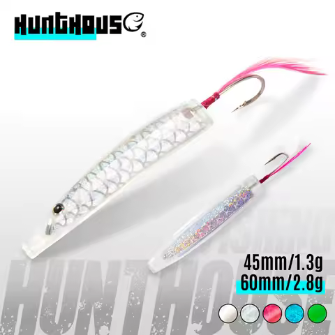 Hunthouse Surf Yumizuno Plastic Spoon Hard Fishing Lure 6pcs/Bag 45mm/60mm/70mm Artificial Fishing B