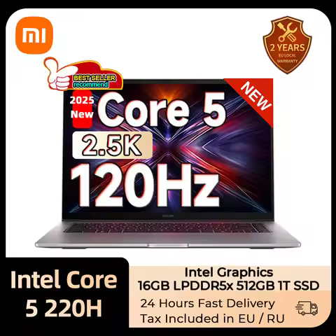 Xiaomi REDMI Book 16 2025 Laptop Intel Core 5 Processor 220H Intel Graphics 16G/32G RAM 1TB SSD 16-i