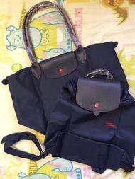 Longchamp Bag寶藍細長柄/背包