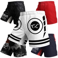 High Elastic BJJ Kickboxing Muay Thai Wrestling & Martial Arts Shorts Lightweight Stretch Grappling 
