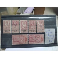 Great Britain King George VI Contract Note (Revenue) Stamps 7V- 2 shillings to 2 Pounds
