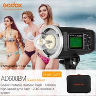 Godox AD600BM 600WS GN87 HSS 1/8000s Outdoor Flash Strobe 2.4G Wireless X System with 9000mAh Li-ion