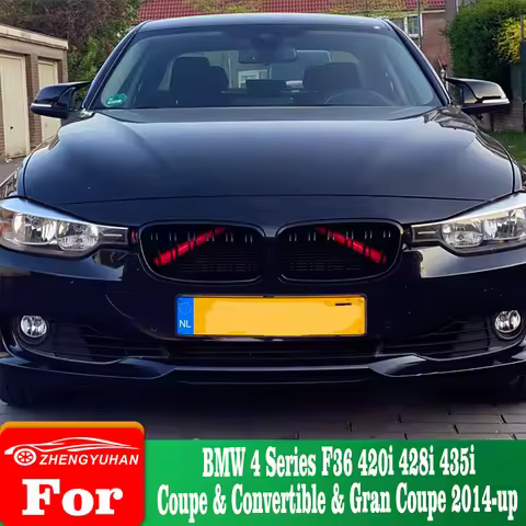 For BMW 4 Series F36 420i 428i 435i Coupe & Convertible & Gran Coupe 2014-up 2Pcs Car Front Grille C