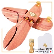 [R&K's Company] Shoe Tree Shoe Keeper Red Cedar Wooden Aromatic Cedar with Leather Shoe Cleaner