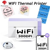 Phomemo 344-WF WiFi Thermal Printer, 300DPI Wireless Waybill Printer