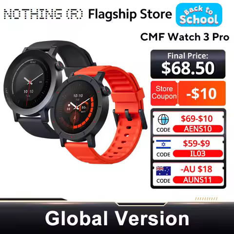 Nothing CMF Watch 3 Pro Global Version 1.43"AMOLED Dual-Band GPS Bluetooth Call smartwatch 131 Sport