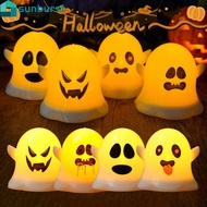 Halloween Candle Light - Festival Atmosphere Light - Emoji Small Ghost Night Lamp - Halloween Party 