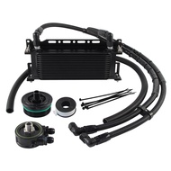 Oil Cooler Kit For Toyota 1GR 2GR 3GR 5GR 8AR Reiz Crown FJ Oil Filter Sandwich Plates Cooling Kit 8