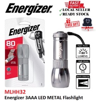 Energizer MLHH32 3AAA LED METAL Flashlight Mini Torch Light