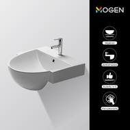MOGEN MA094 มิราเคิล อ่างล้างหน้า ชนิดฝังครึ่งเคาน์เตอร์ สีขาว