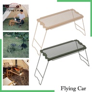 [Lzdjfmy2] Camping Table, Cooking Grate Desk Table, Campfire Grill, Small Table for Patio Outdoor BBQ