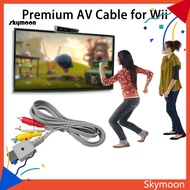 Skym* Av Data Cable High Definition Av Cable for Wii/wii-u Red White Yellow Connectors Hd-compatible Tv Support Audio Video Cord for Gaming Console