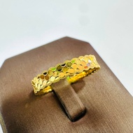 22k / 916 Gold Crush Diamond Cutting Ring