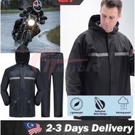 Baju Hujan Kain Oxford Baju Hujan Motosikal Baju Hujan Suit Baju Hujan (Kot + Seluar)