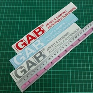 Sticker GAB suspension (computer cutting)