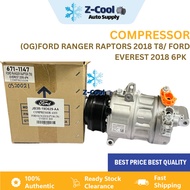 Compressor Aircond Original Ford Ranger Raptors 2018 T8 /Ford Everest 2018 6PK