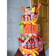 READY SNACK TART/SNACK TART ISI UANG/SNACK/TART*TOWER SNACK/KUE ULTAH