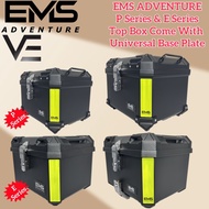 EMS ADVENTURE Top Box P & E Series ABS Plastic box 35L/45L Motorcycle Monorack Rear Box