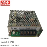 MEAN WELL SD-25A-24 9.2~18V DC to 24V DC 25W DC-DC Converter Switching Power Supply 12V to 24V 1.1A 