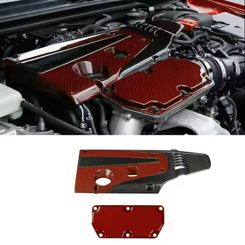 Race-Inspired FOR Honda Civic Type R FL5 (11th Generation) Dry Carbon Fiber Engine Hood Air Intake C