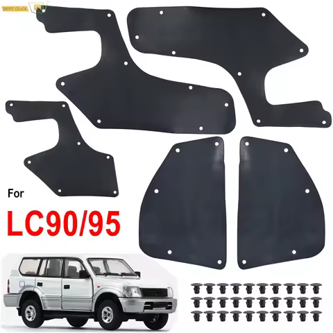5pc For Toyota Land Cruiser Prado Colorado J90 J95 1996-2002 Rubber Splash Shields Inner Fender Line