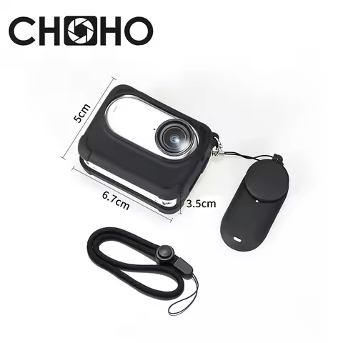 For Insta360 GO 3S GO3S Accessories Soft Shell Case + Lens Cap Rubber Silicone silica gel Housing Pr