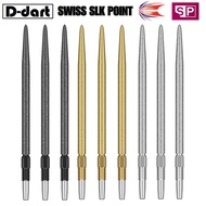 TARGET Dart Point - SWISS SLK POINT BLACK/GOLD/SILVER REPLACEMENT STEEL DART POINT