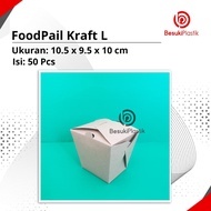 Food Pail Kraft L / Food Pail Chocolate L / Food Pail LARGE/ Food Pail Kraft / Kraft TakeAway Box