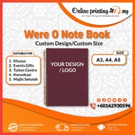 Custome Design were o note book Printing I A3,A4,A5 Size