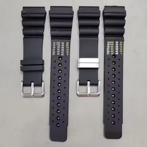 20mm 22mm 24mm ND Limits Diver Silicone Strap for Seiko Water Ghost Resin Men Sport Watch Band for C