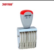Joyko Number Stamp / Number Stamp / Number N-7 / 7 Digits